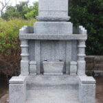 お墓の施工例　軸石型